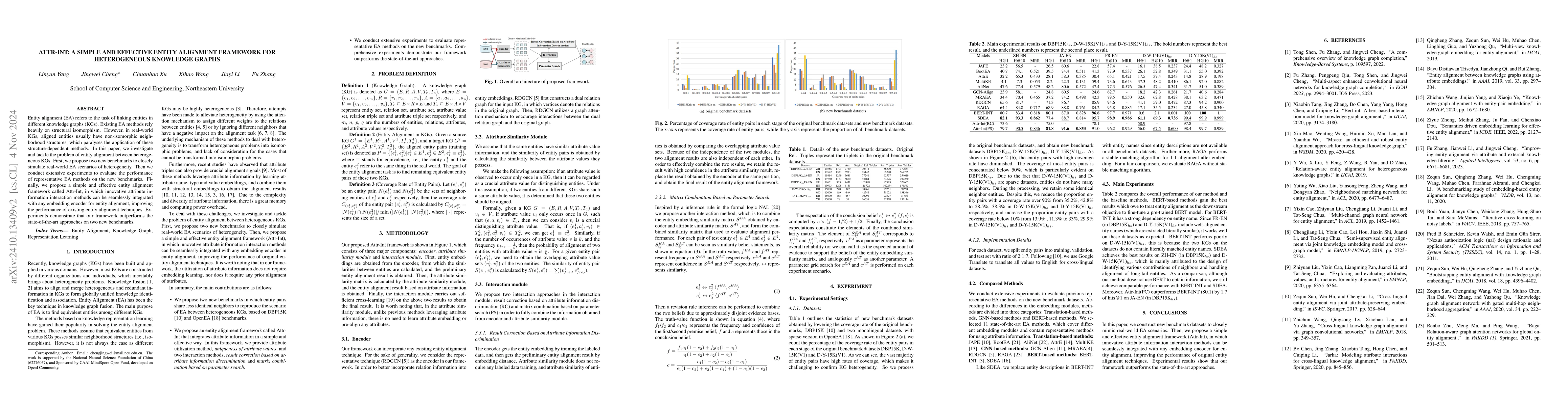 Thumbnail for Attr-Int: A Simple and Effective Entity Alignment Framework for
  Heterogeneous Knowledge Graphs