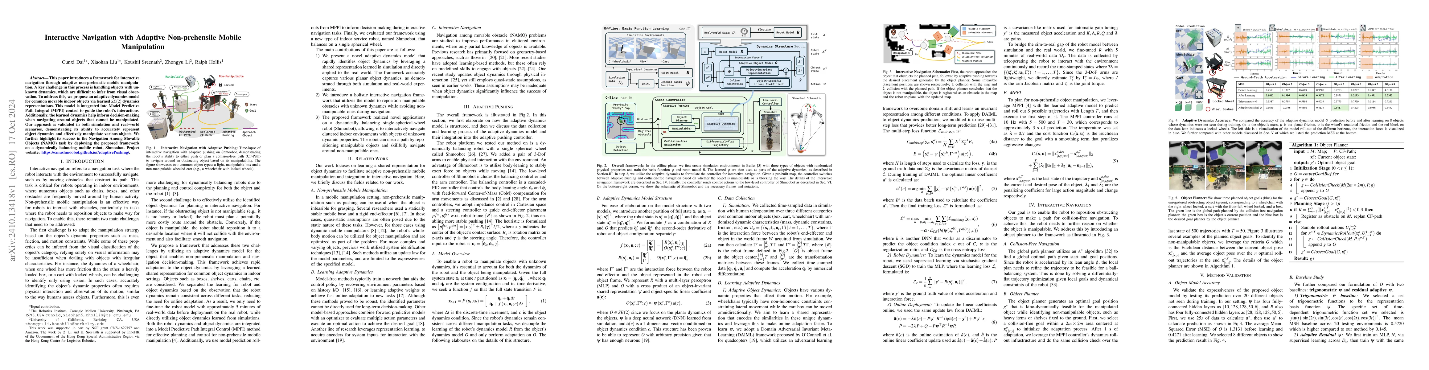 Thumbnail for Interactive Navigation with Adaptive Non-prehensile Mobile Manipulation