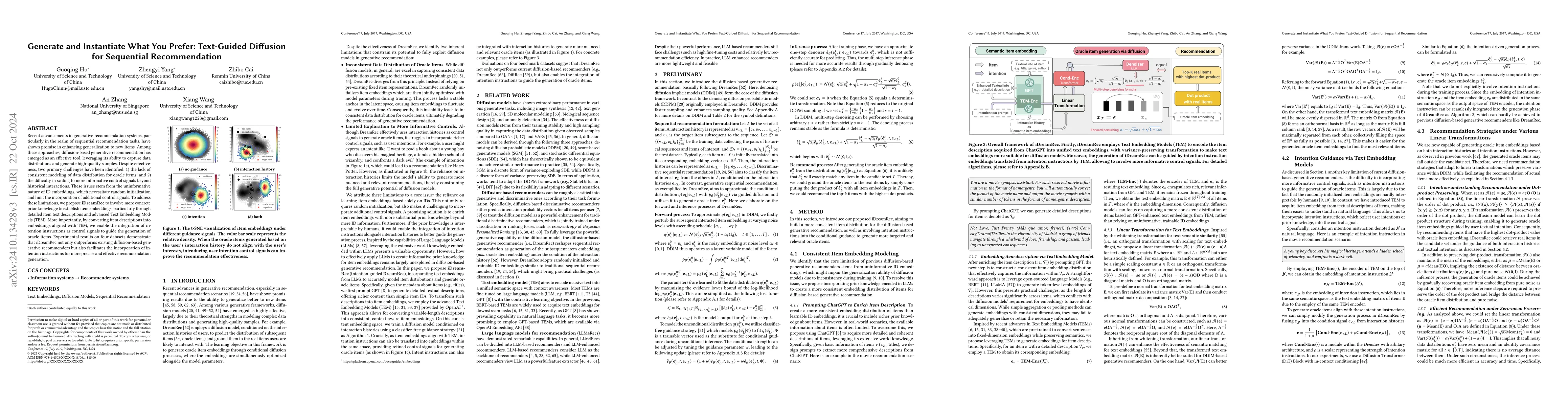 Thumbnail for Generate and Instantiate What You Prefer: Text-Guided Diffusion for
  Sequential Recommendation