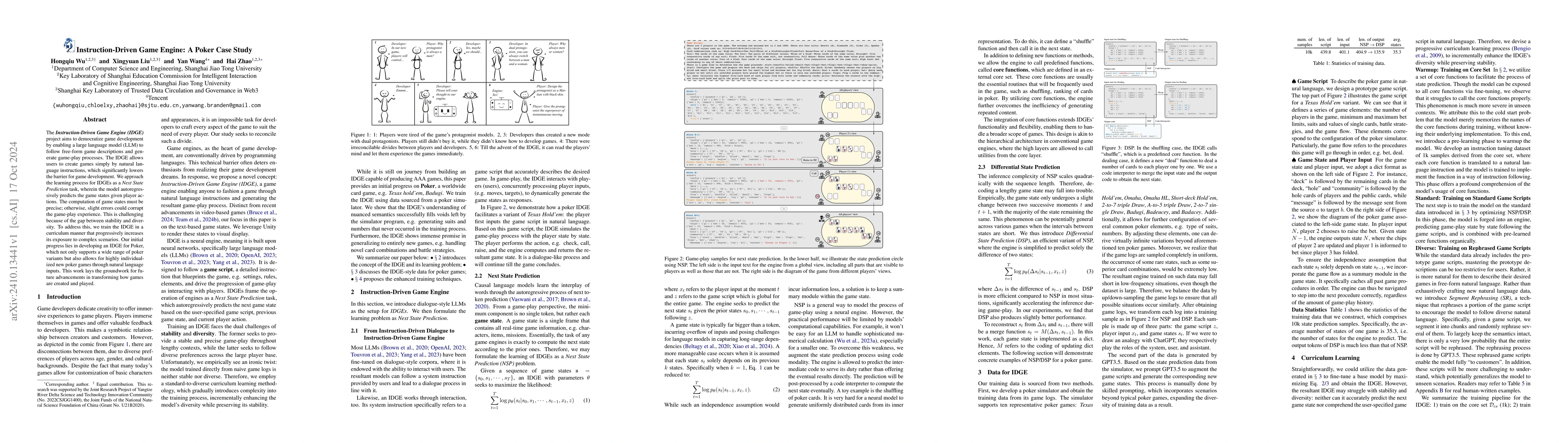 Thumbnail for Instruction-Driven Game Engine: A Poker Case Study