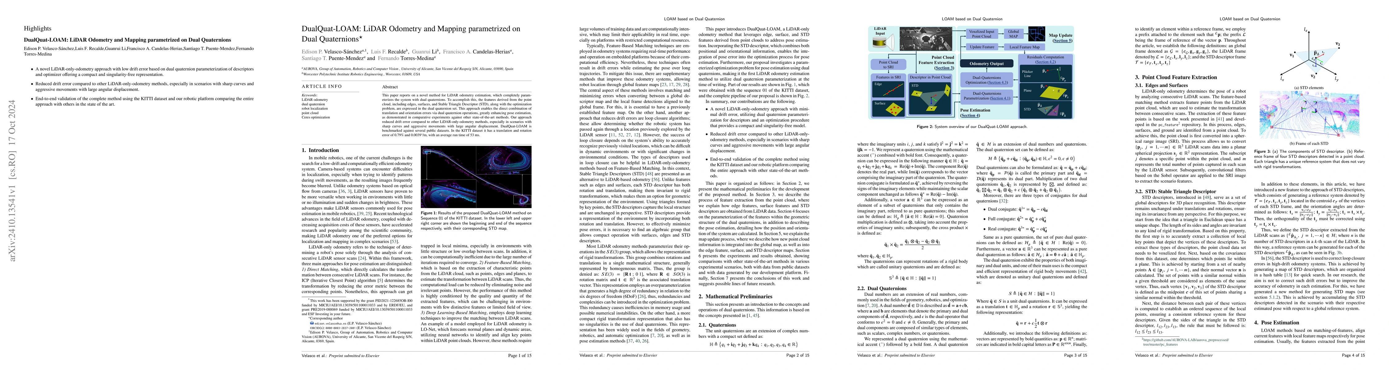 Thumbnail for DualQuat-LOAM: LiDAR Odometry and Mapping parametrized on Dual
  Quaternions
