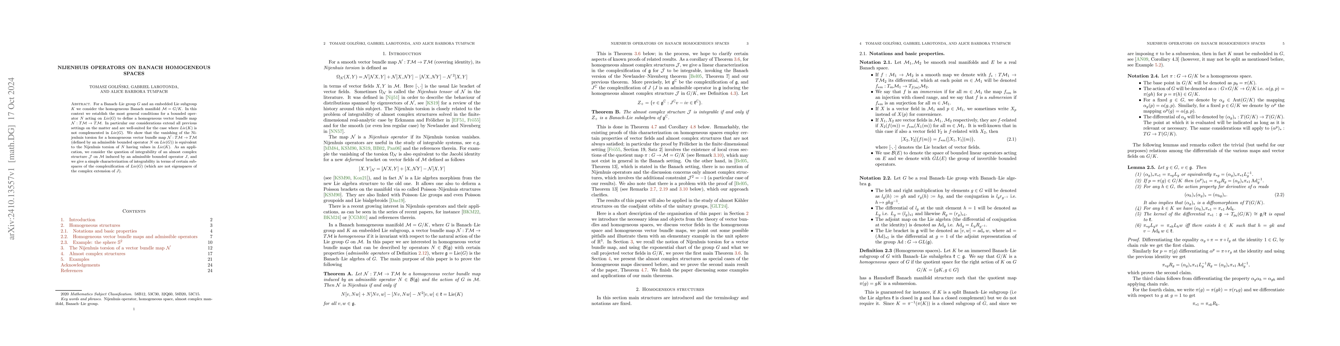 Thumbnail for Nijenhuis operators on Banach homogeneous spaces