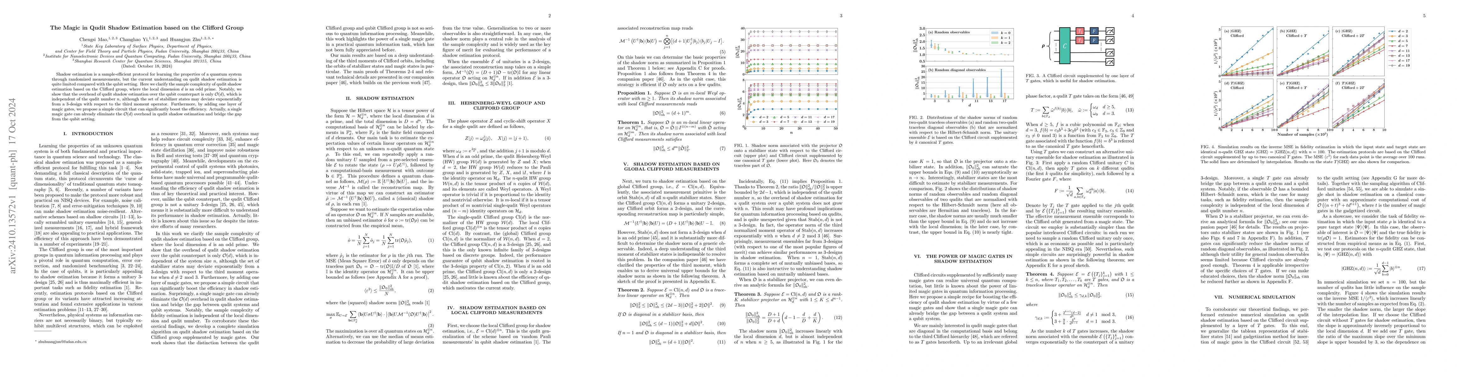 Thumbnail for The Magic in Qudit Shadow Estimation based on the Clifford Group