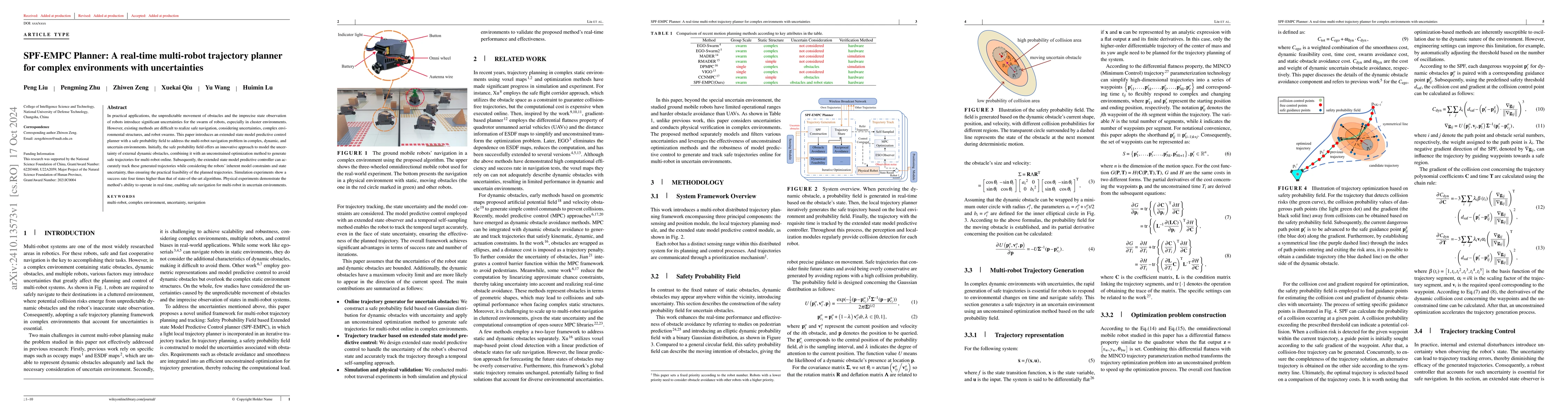 Thumbnail for SPF-EMPC Planner: A real-time multi-robot trajectory planner for complex
  environments with uncertainties