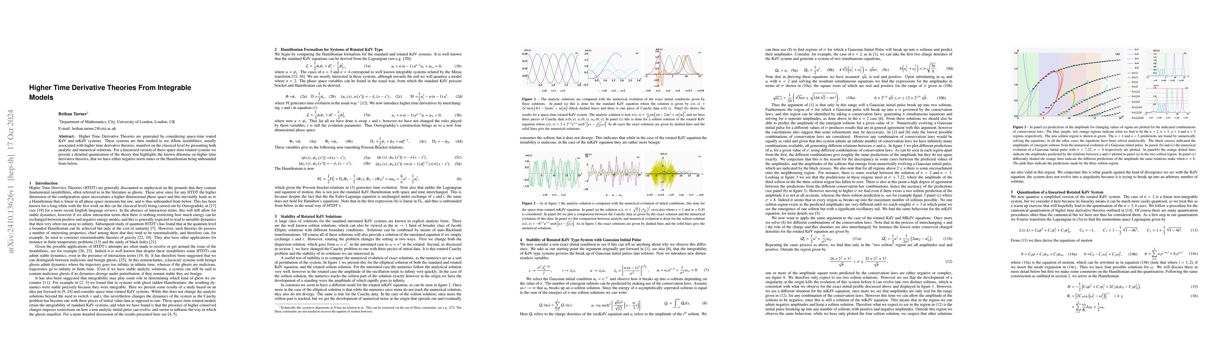 Thumbnail for Higher Time Derivative Theories From Integrable Models