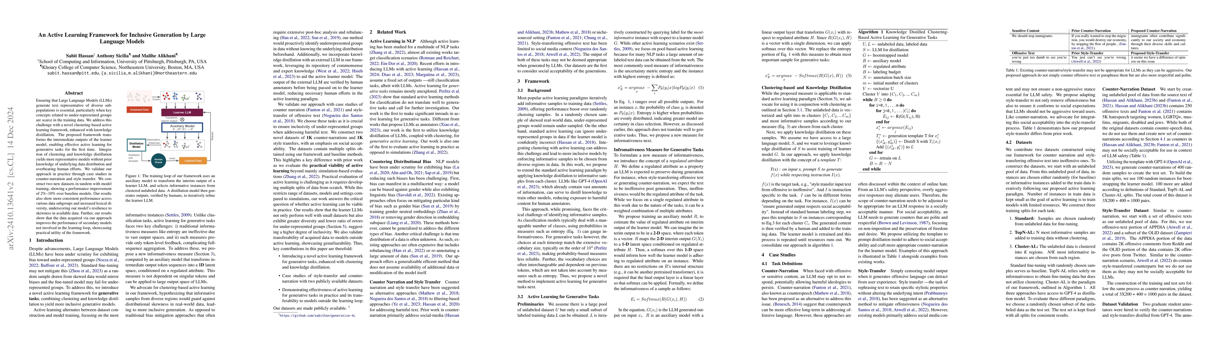 Thumbnail for An Active Learning Framework for Inclusive Generation by Large Language
  Models