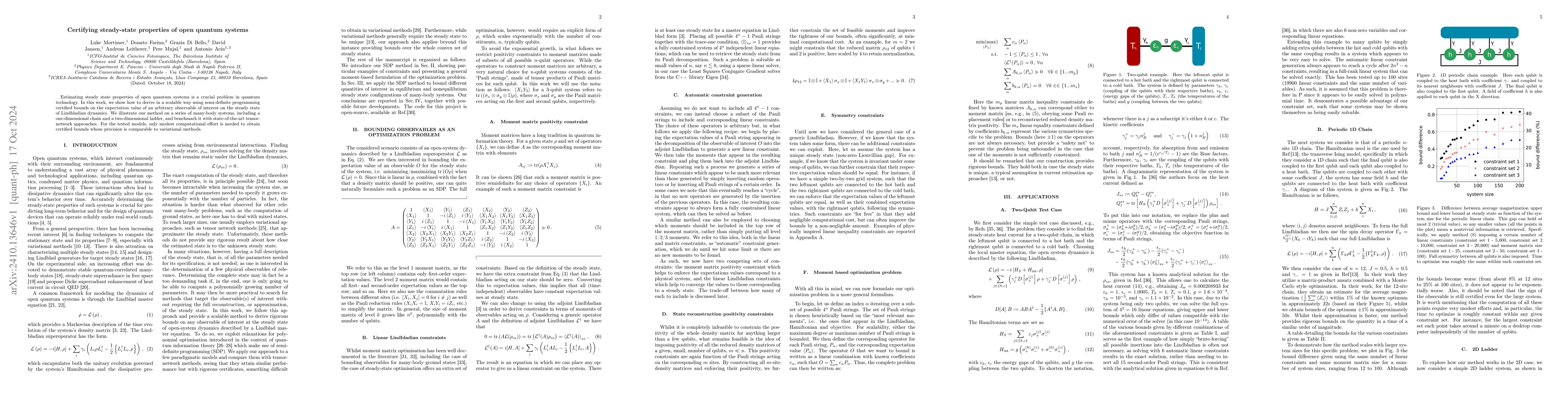 Thumbnail for Certifying steady-state properties of open quantum systems