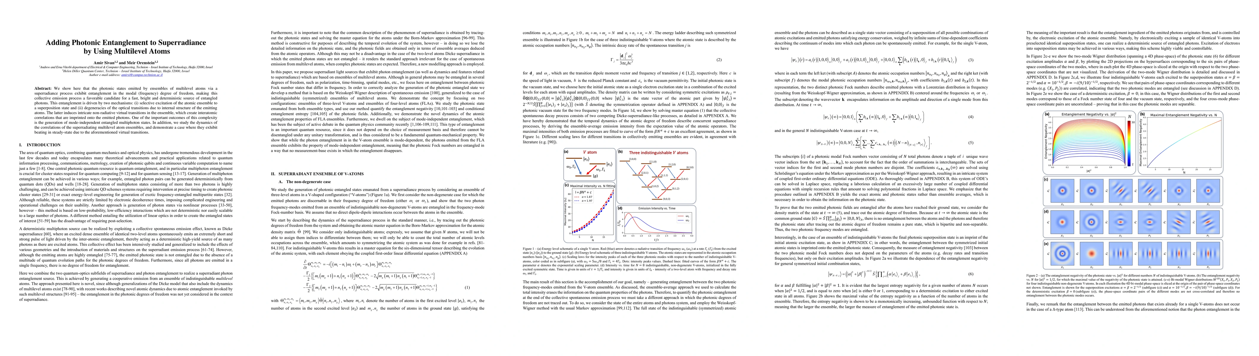 Thumbnail for Photon Entangled States and Atomic Correlations in Superradiance from
  Multilevel Atoms