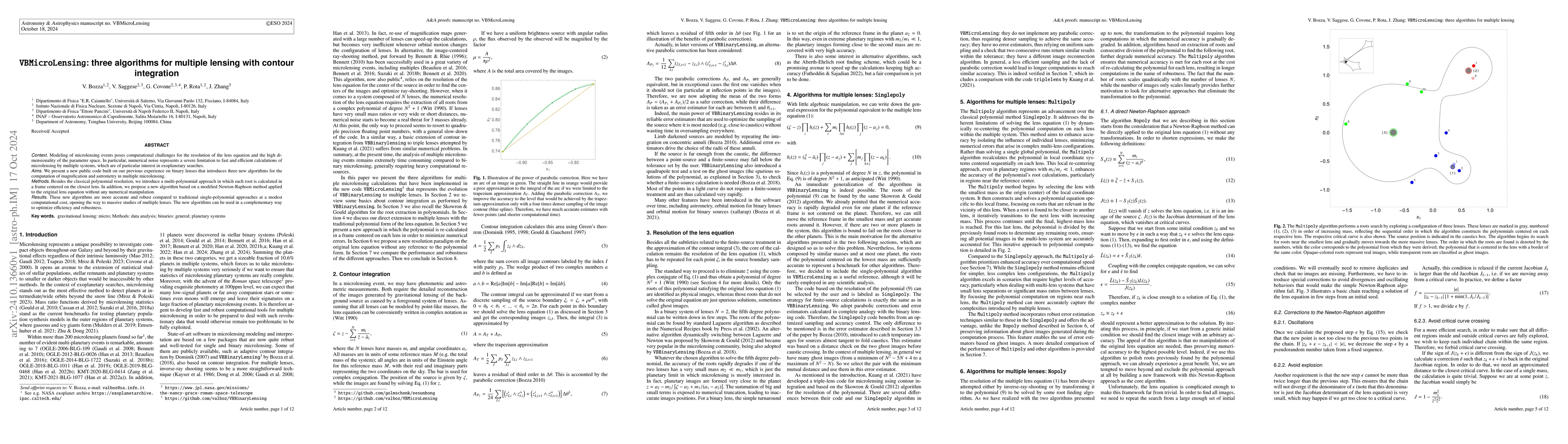 Thumbnail for VBMicroLensing: three algorithms for multiple lensing with contour
  integration