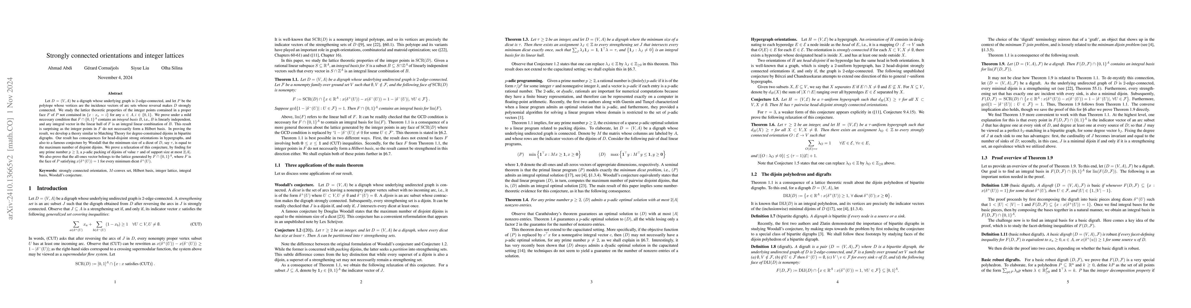 Thumbnail for Strongly connected orientations and integer lattices