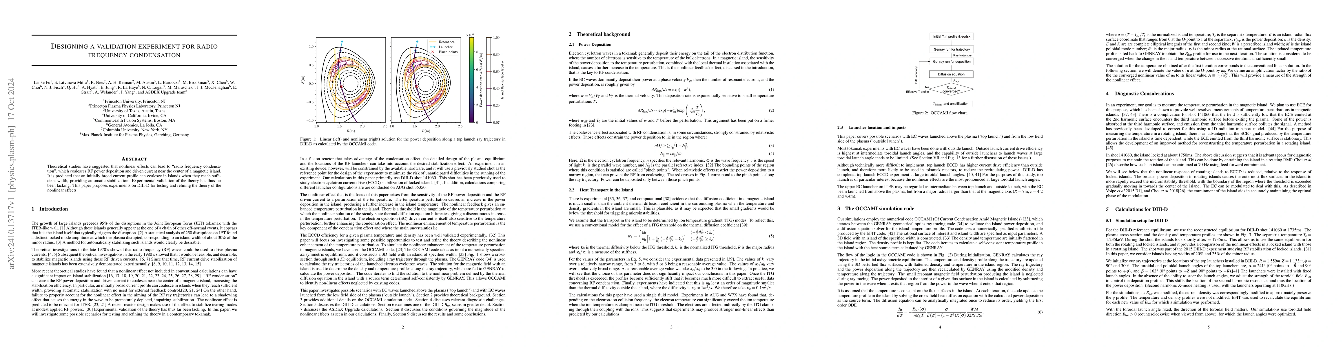 Thumbnail for Designing a Validation Experiment for Radio Frequency Condensation