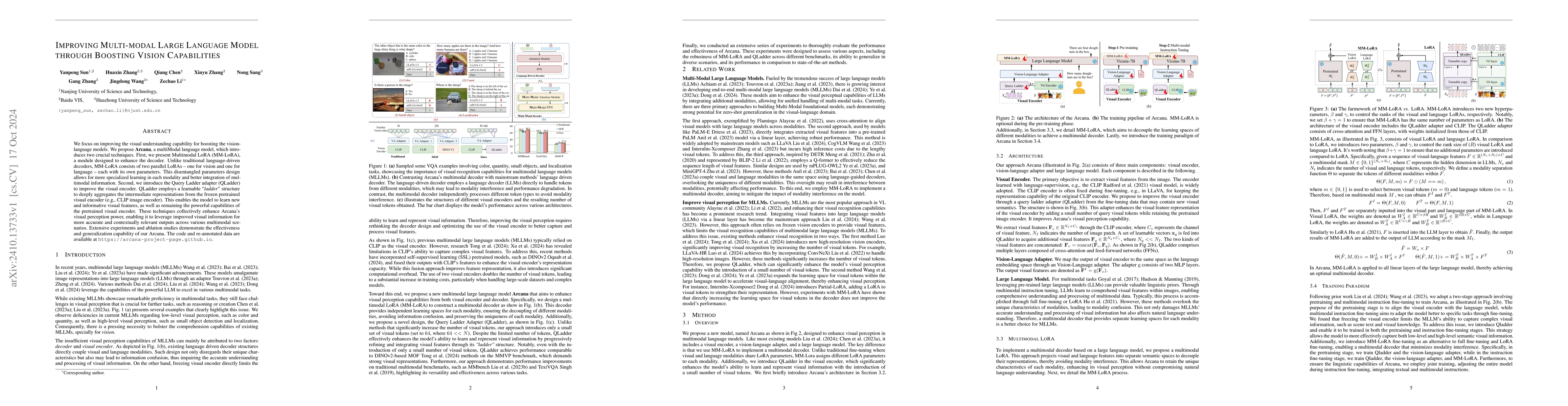 Thumbnail for Improving Multi-modal Large Language Model through Boosting Vision
  Capabilities