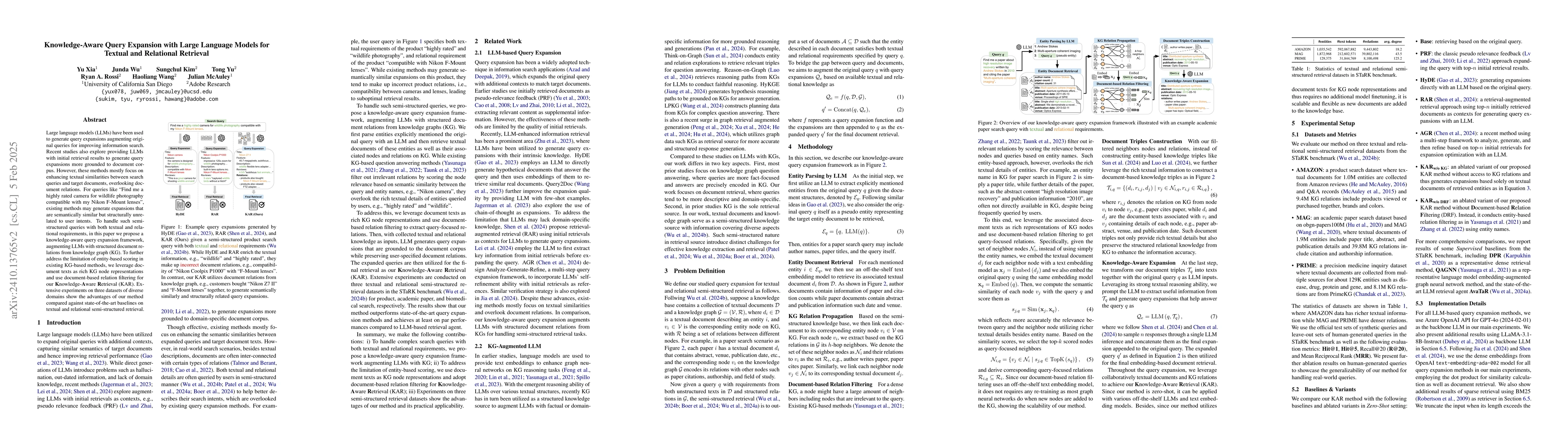 Thumbnail for Knowledge-Aware Query Expansion with Large Language Models for Textual
  and Relational Retrieval