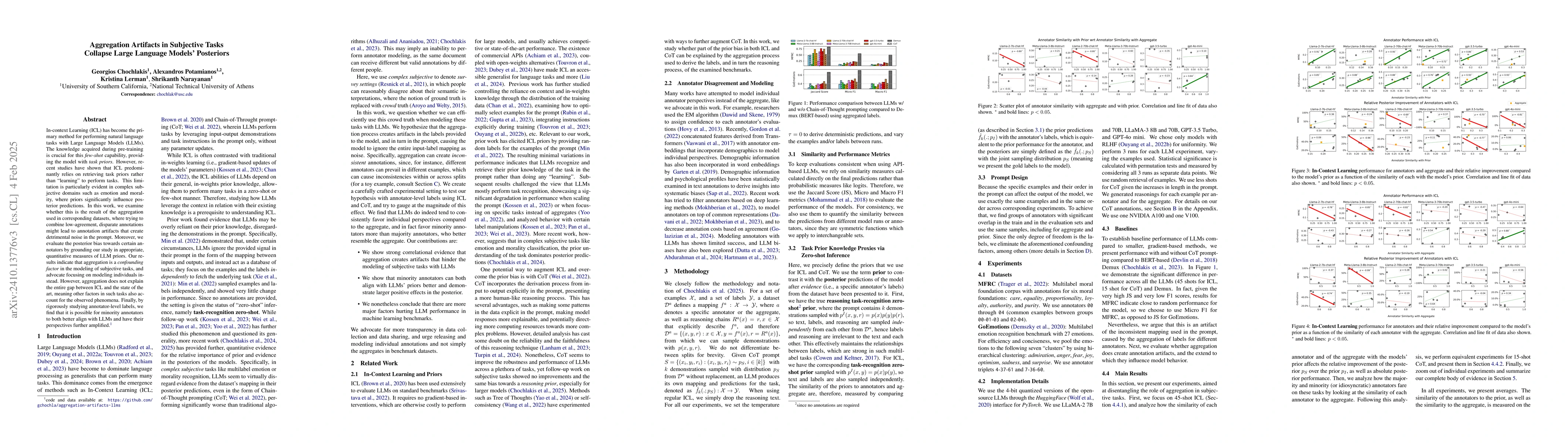 Thumbnail for Aggregation Artifacts in Subjective Tasks Collapse Large Language
  Models' Posteriors