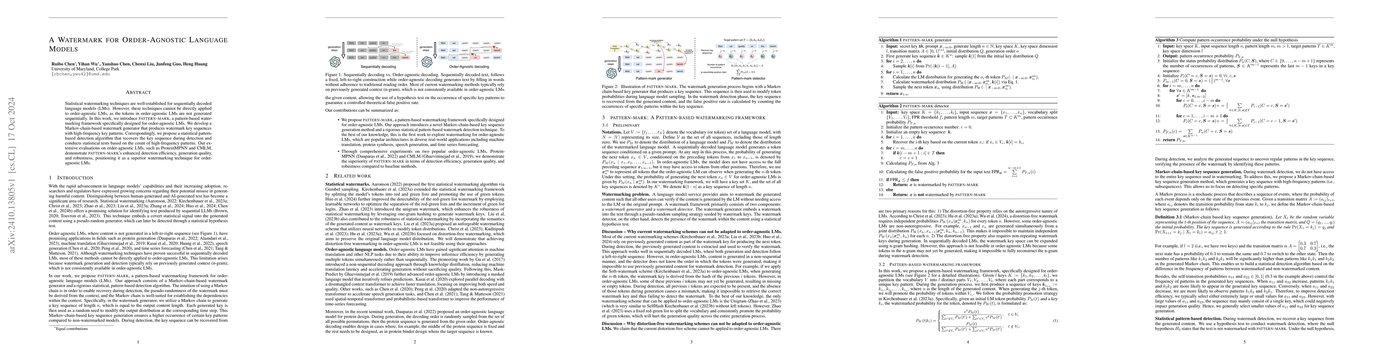 Thumbnail for A Watermark for Order-Agnostic Language Models