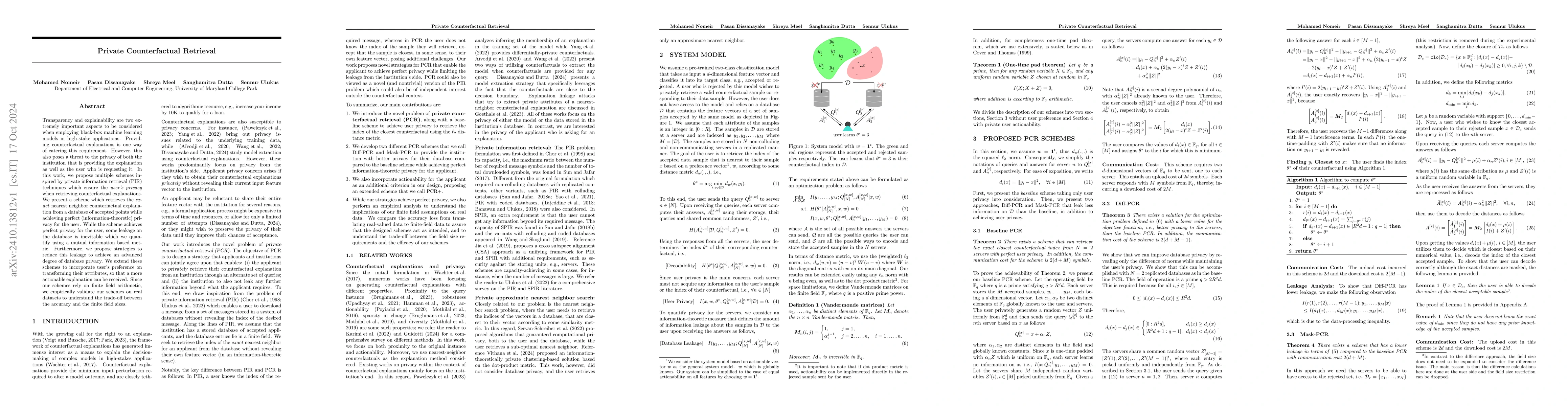 Thumbnail for Private Counterfactual Retrieval