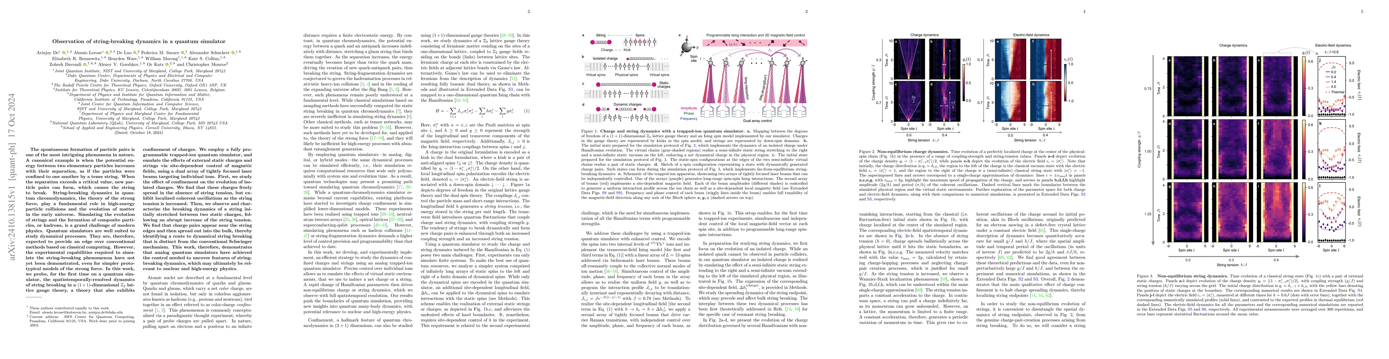 Thumbnail for Observation of string-breaking dynamics in a quantum simulator