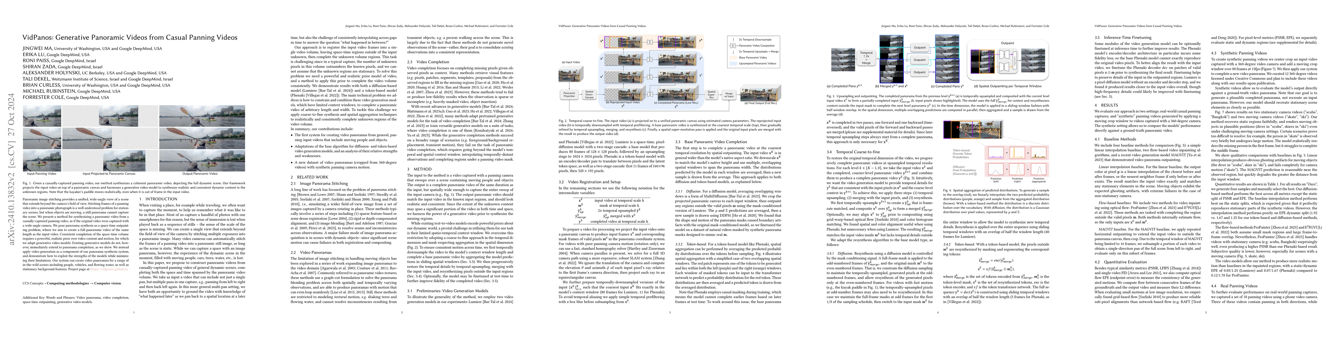 Thumbnail for VidPanos: Generative Panoramic Videos from Casual Panning Videos