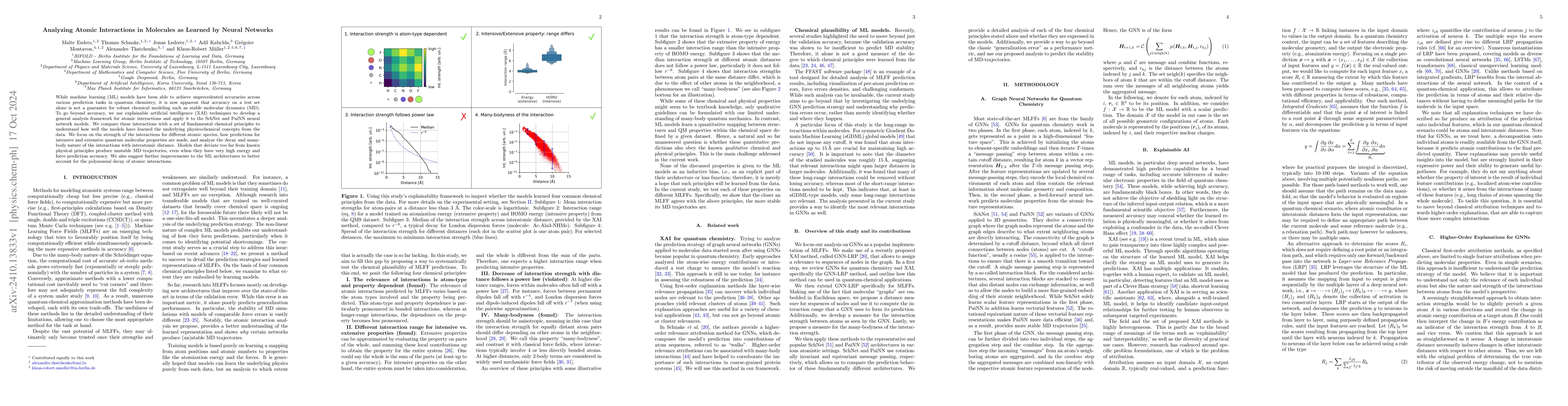 Thumbnail for Analyzing Atomic Interactions in Molecules as Learned by Neural Networks