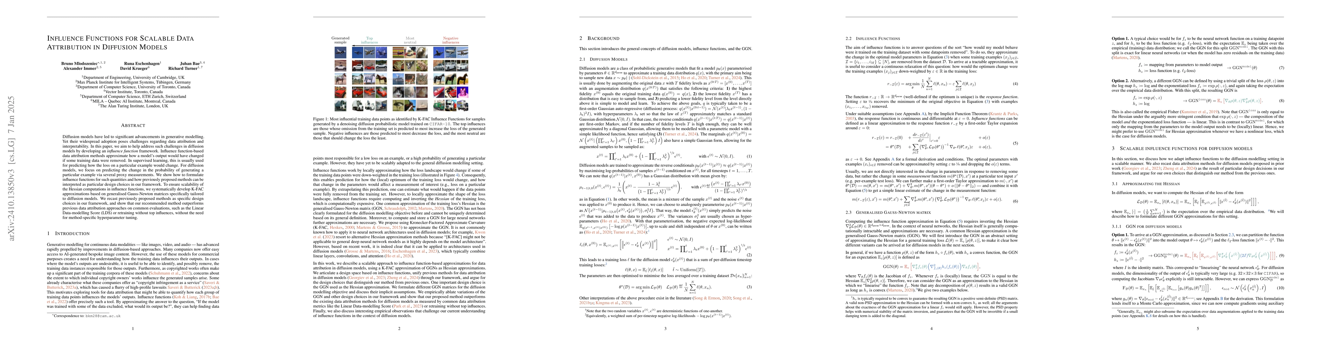 Thumbnail for Influence Functions for Scalable Data Attribution in Diffusion Models