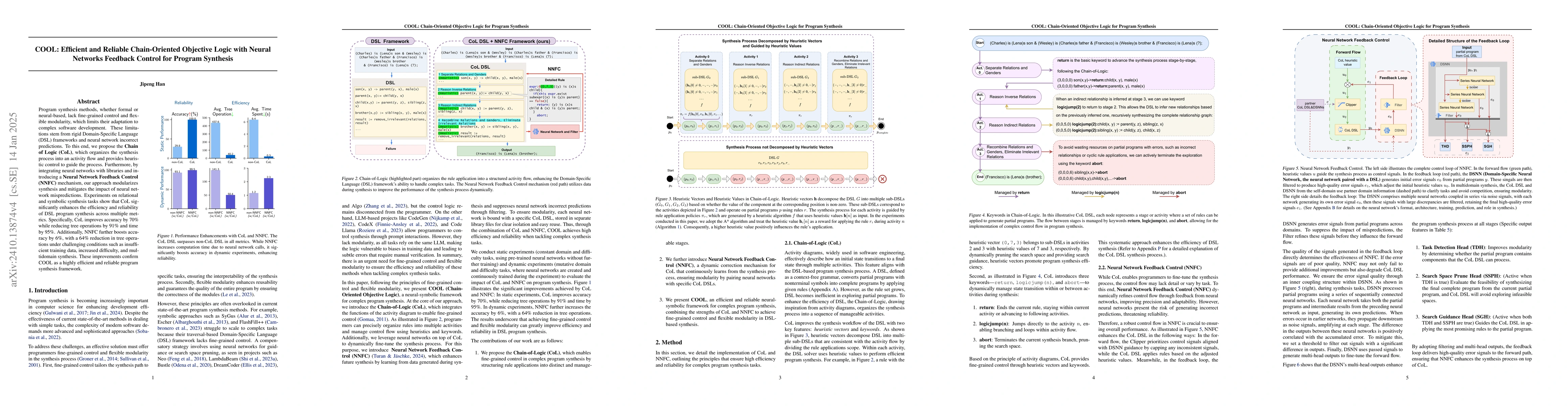 Thumbnail for COOL: Efficient and Reliable Chain-Oriented Objective Logic with Neural
  Networks Feedback Control for Program Synthesis