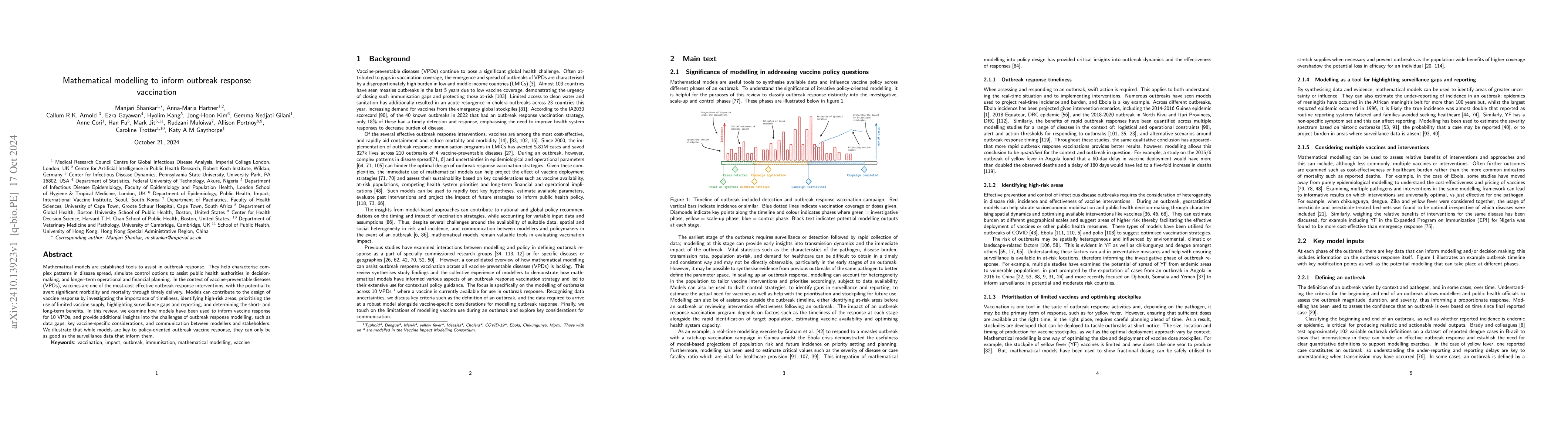 Thumbnail for Mathematical modelling to inform outbreak response vaccination