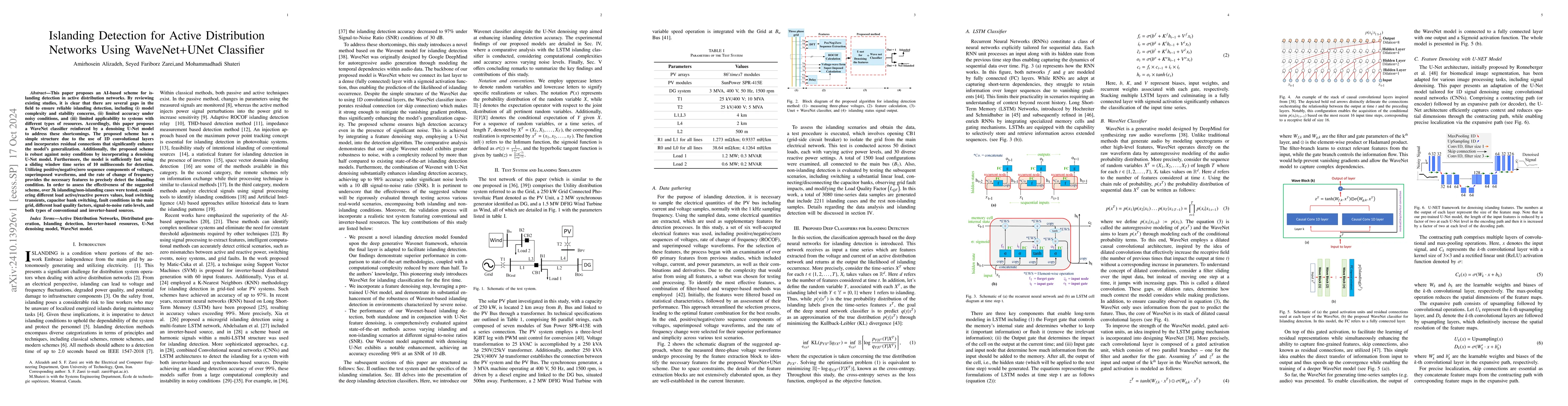 Thumbnail for Islanding Detection for Active Distribution Networks Using WaveNet+UNet
  Classifier
