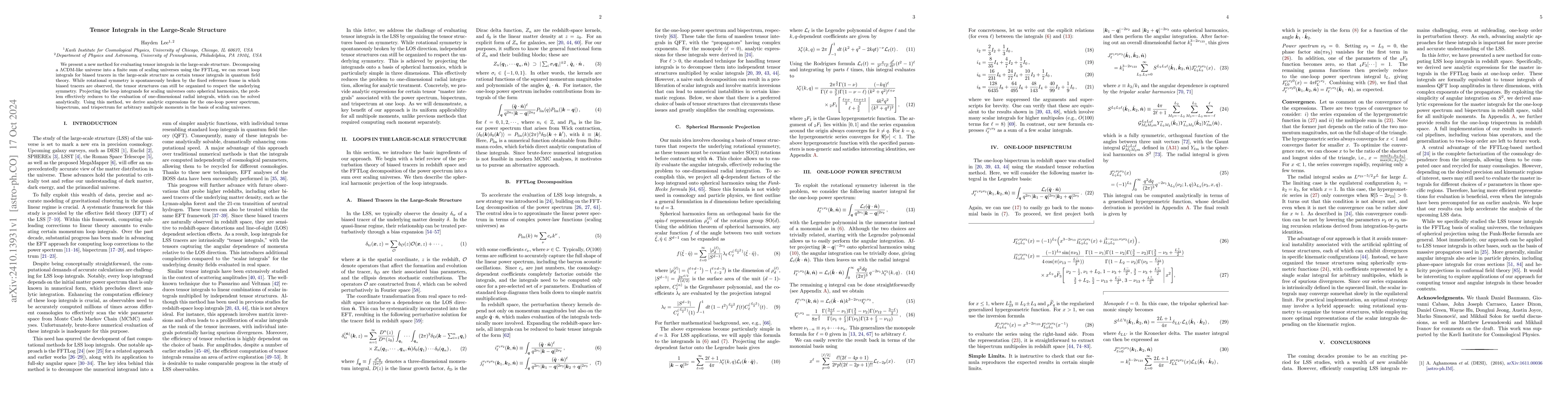 Thumbnail for Tensor Integrals in the Large-Scale Structure