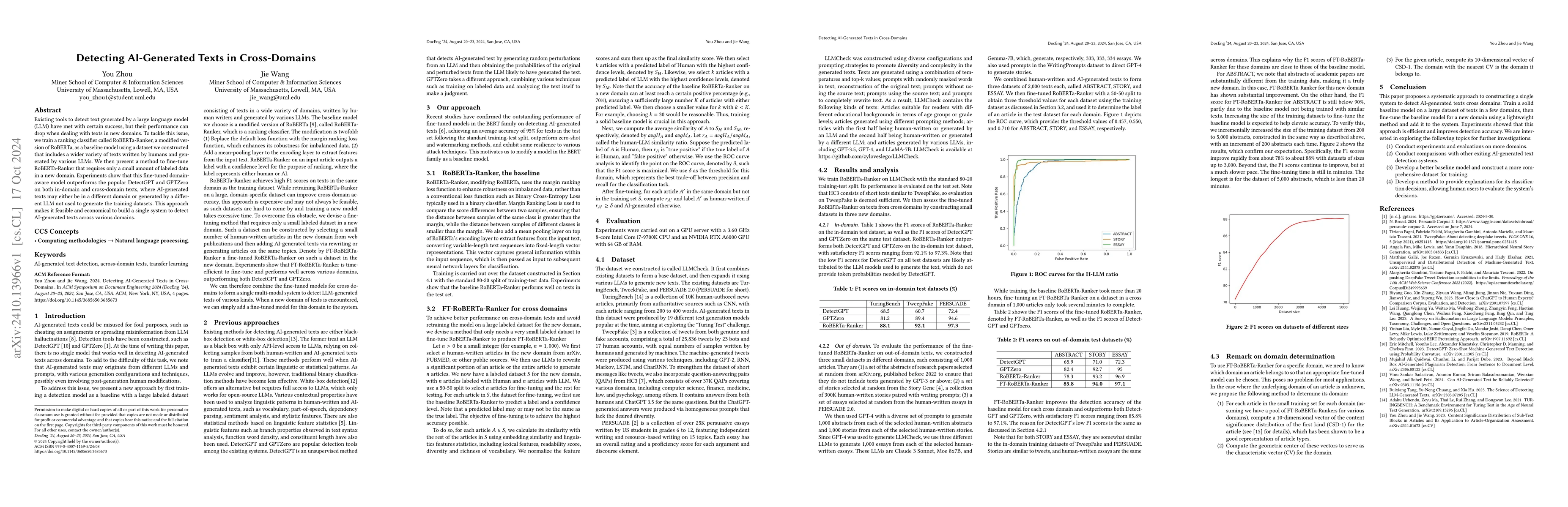 Thumbnail for Detecting AI-Generated Texts in Cross-Domains