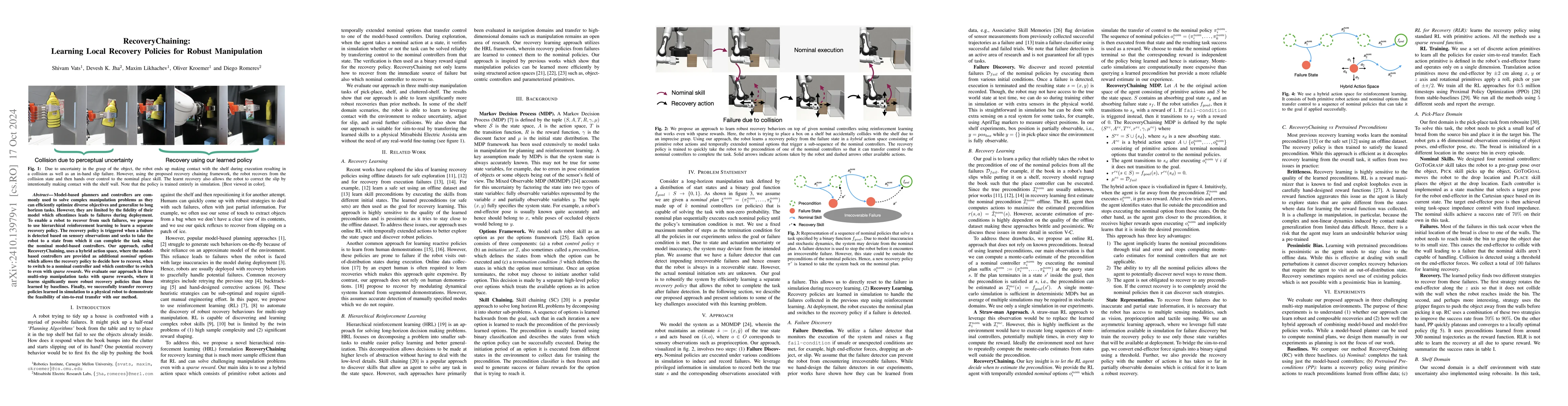 Thumbnail for RecoveryChaining: Learning Local Recovery Policies for Robust
  Manipulation
