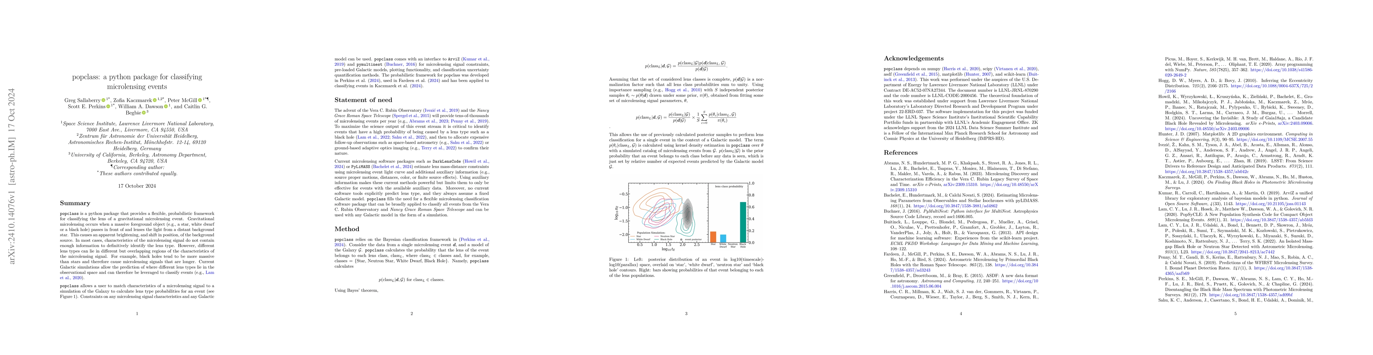 Thumbnail for popclass: a python package for classifying microlensing events