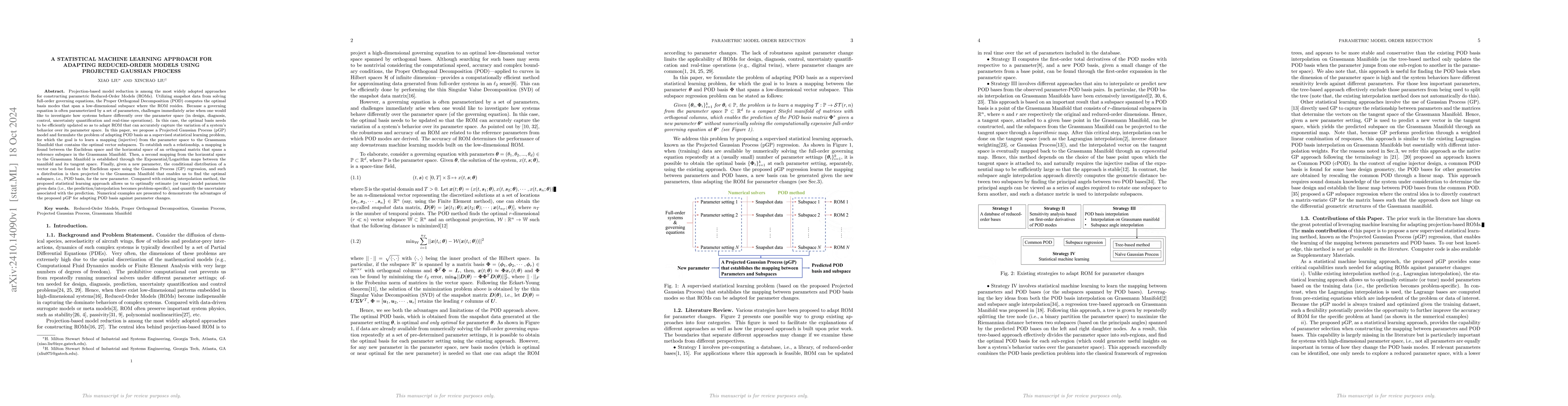 Thumbnail for A Statistical Machine Learning Approach for Adapting Reduced-Order
  Models using Projected Gaussian Process