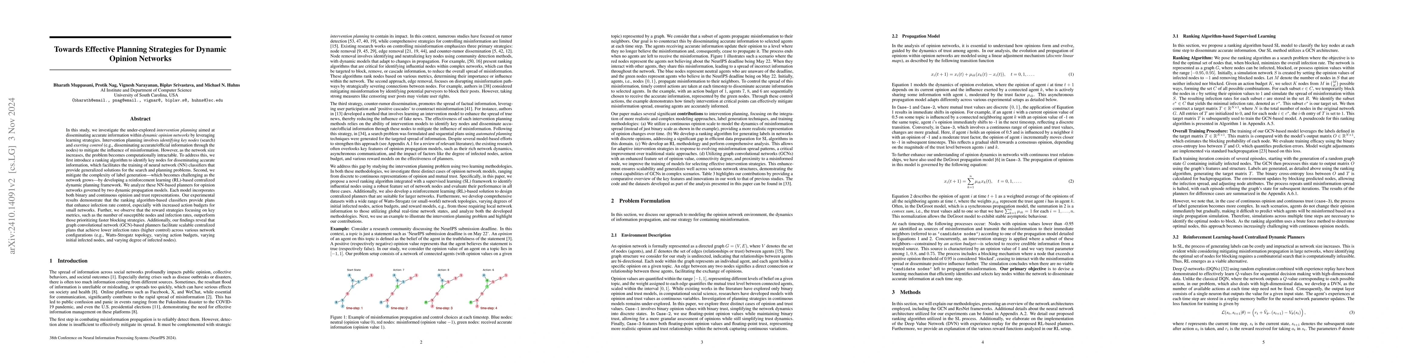 Thumbnail for Towards Effective Planning Strategies for Dynamic Opinion Networks