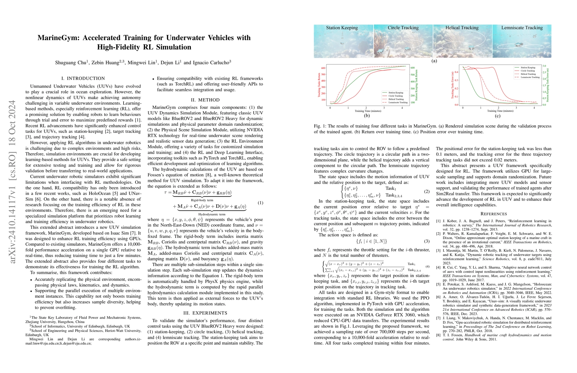 Thumbnail for MarineGym: Accelerated Training for Underwater Vehicles with
  High-Fidelity RL Simulation