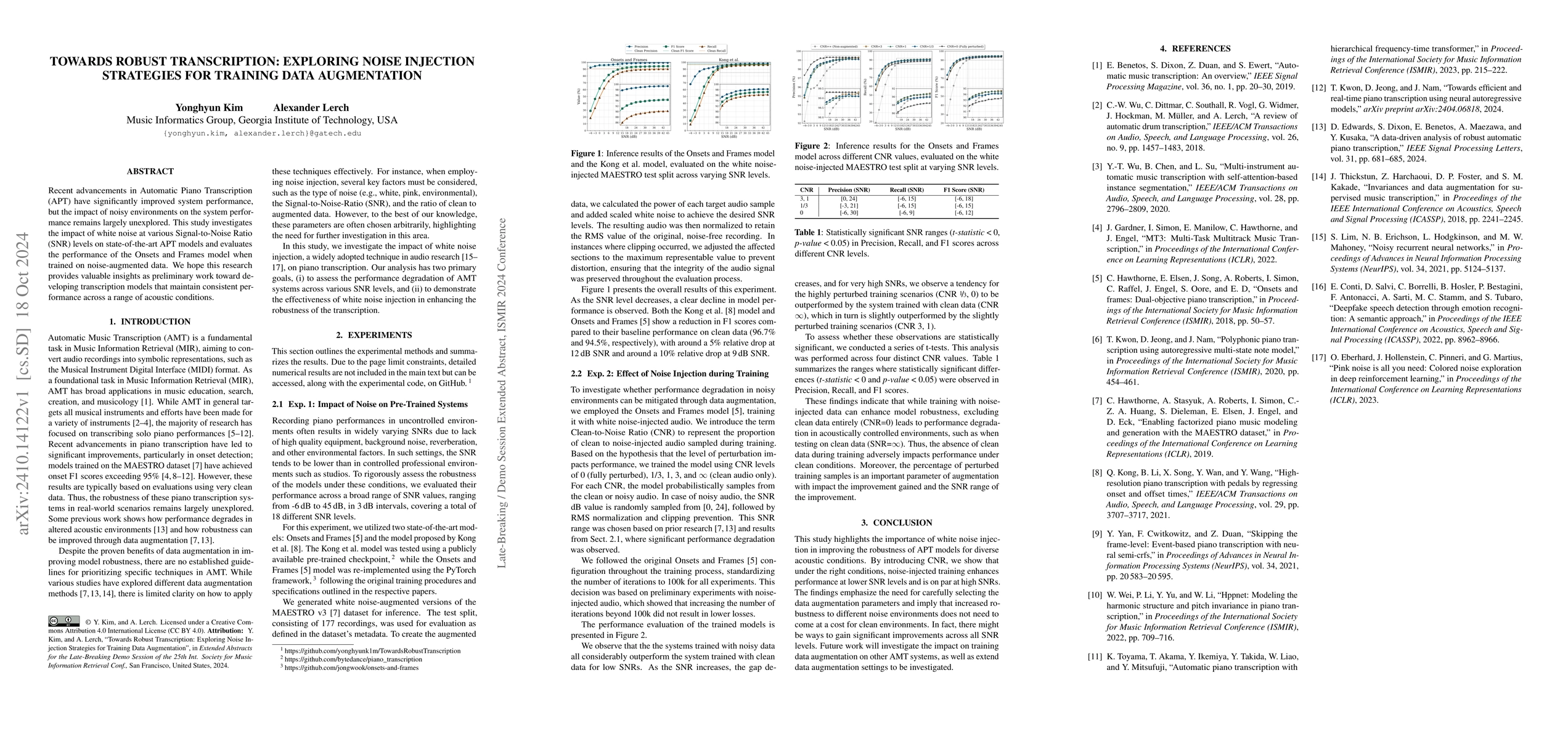 Thumbnail for Towards Robust Transcription: Exploring Noise Injection Strategies for
  Training Data Augmentation