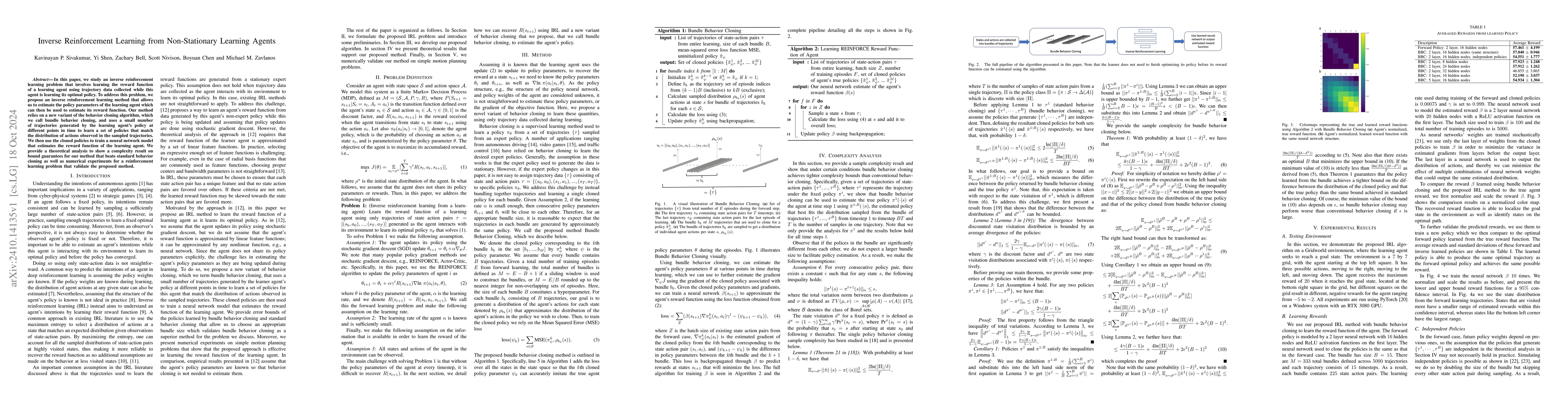 Thumbnail for Inverse Reinforcement Learning from Non-Stationary Learning Agents