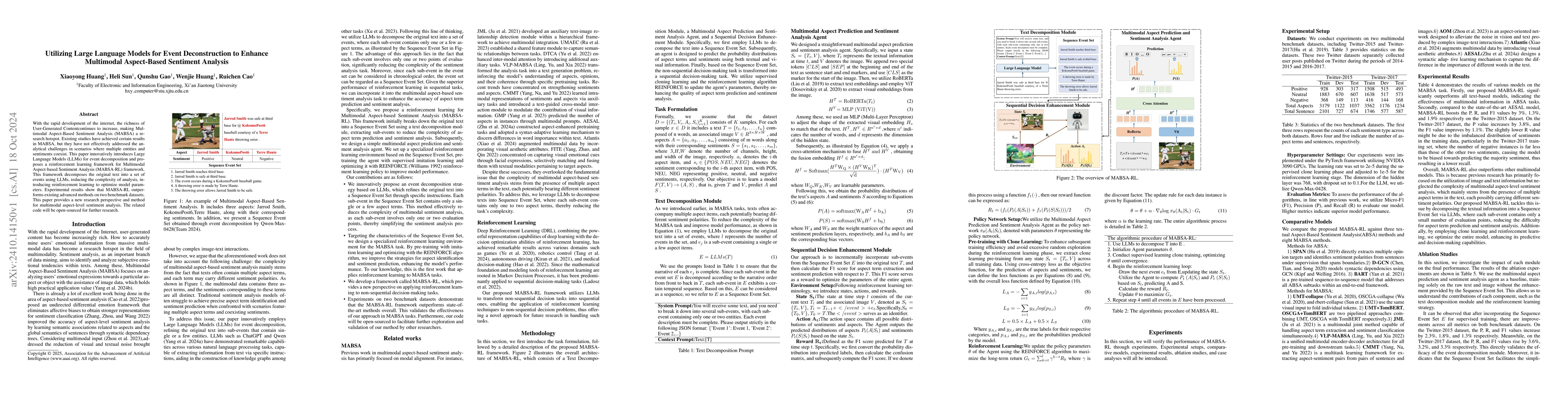 Thumbnail for Utilizing Large Language Models for Event Deconstruction to Enhance
  Multimodal Aspect-Based Sentiment Analysis