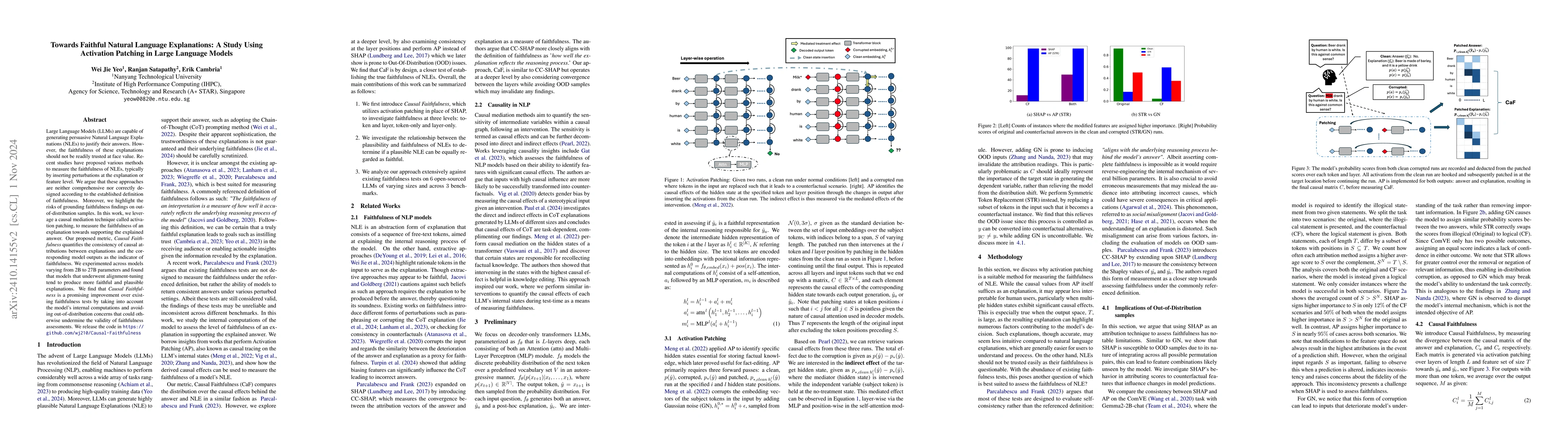 Thumbnail for Towards Faithful Natural Language Explanations: A Study Using Activation
  Patching in Large Language Models