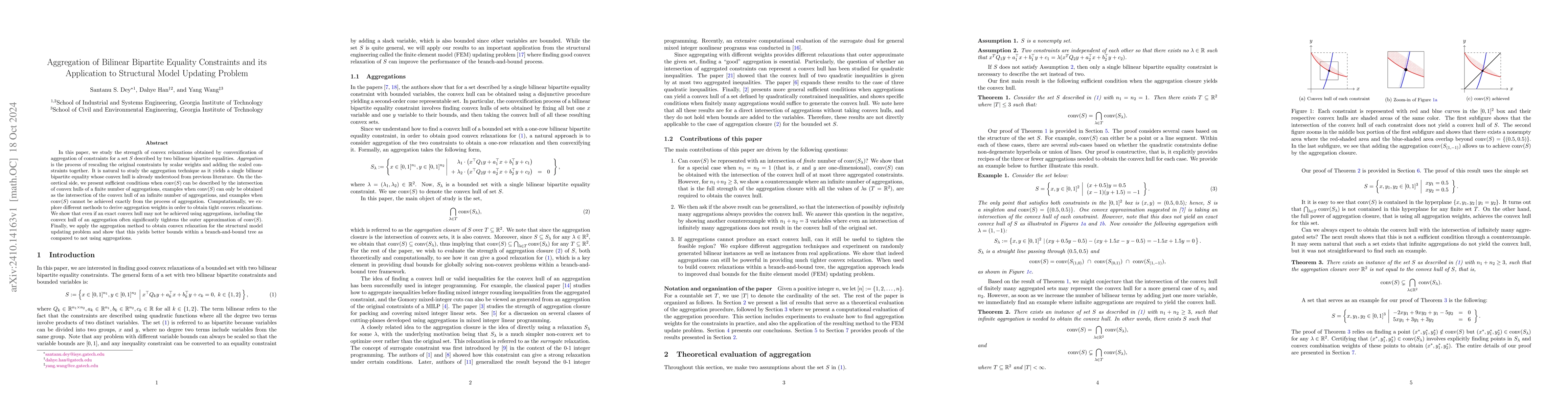Thumbnail for Aggregation of Bilinear Bipartite Equality Constraints and its
  Application to Structural Model Updating Problem