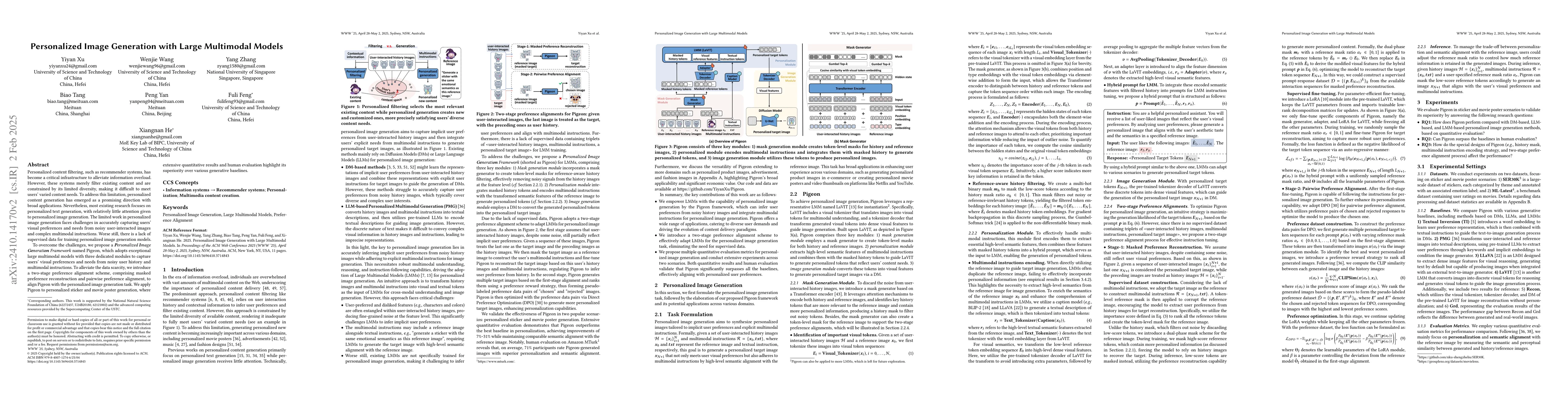 Thumbnail for Personalized Image Generation with Large Multimodal Models
