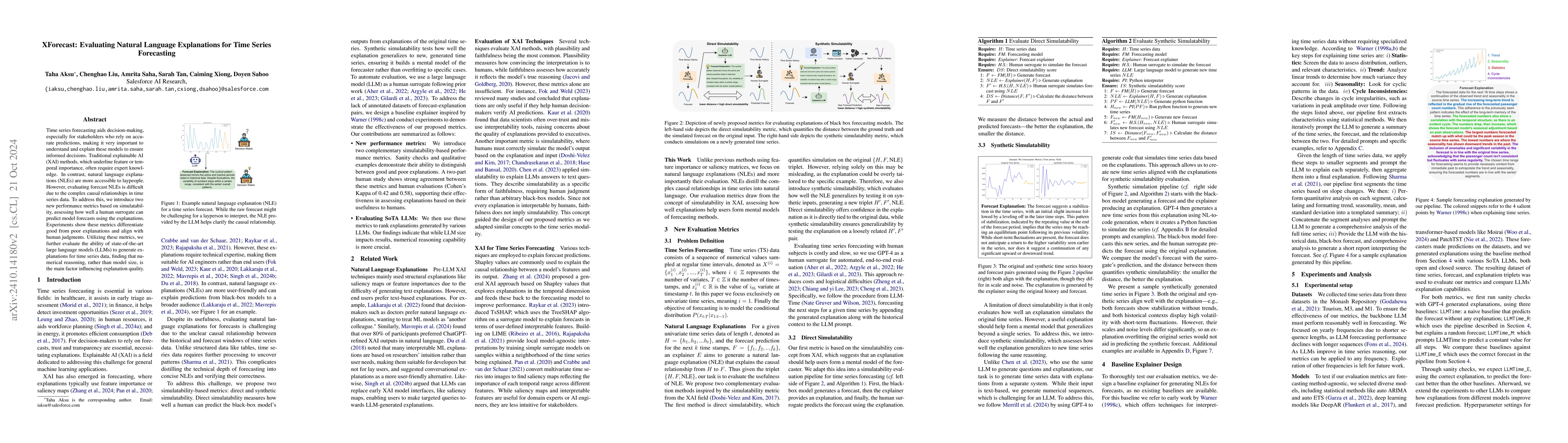 Thumbnail for XForecast: Evaluating Natural Language Explanations for Time Series
  Forecasting