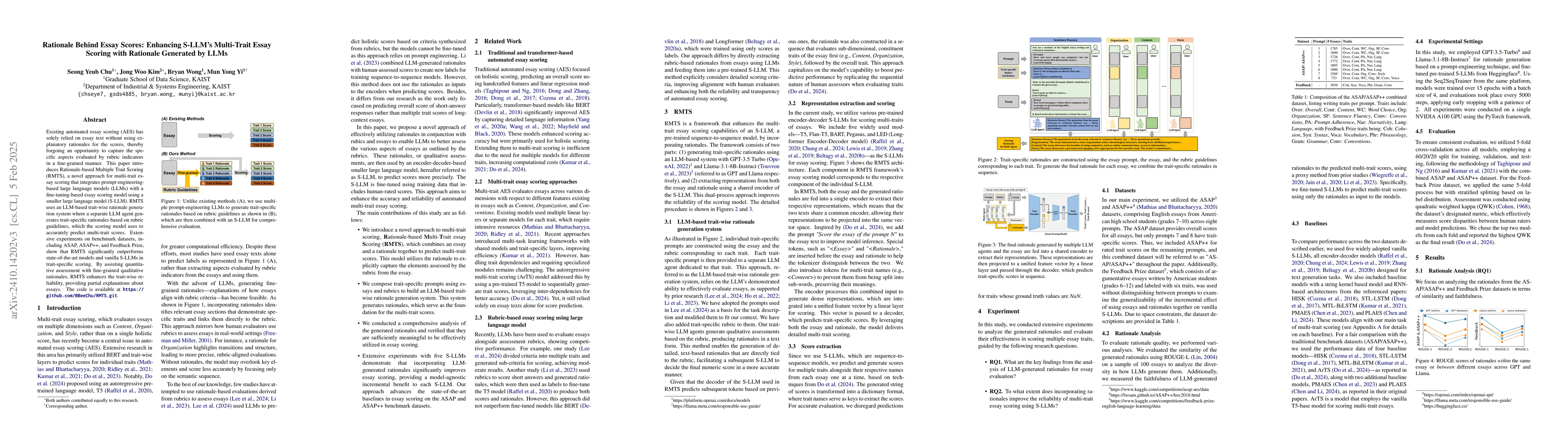 Thumbnail for Rationale Behind Essay Scores: Enhancing S-LLM's Multi-Trait Essay
  Scoring with Rationale Generated by LLMs