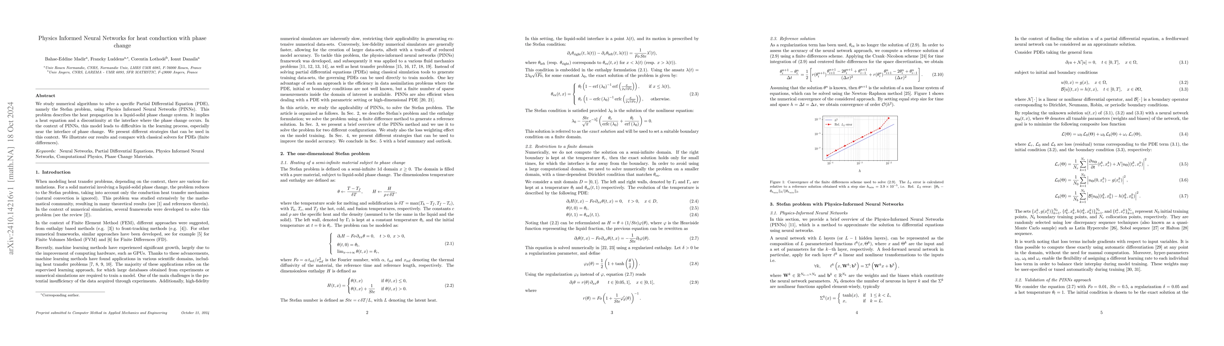 Thumbnail for Physics Informed Neural Networks for heat conduction with phase change