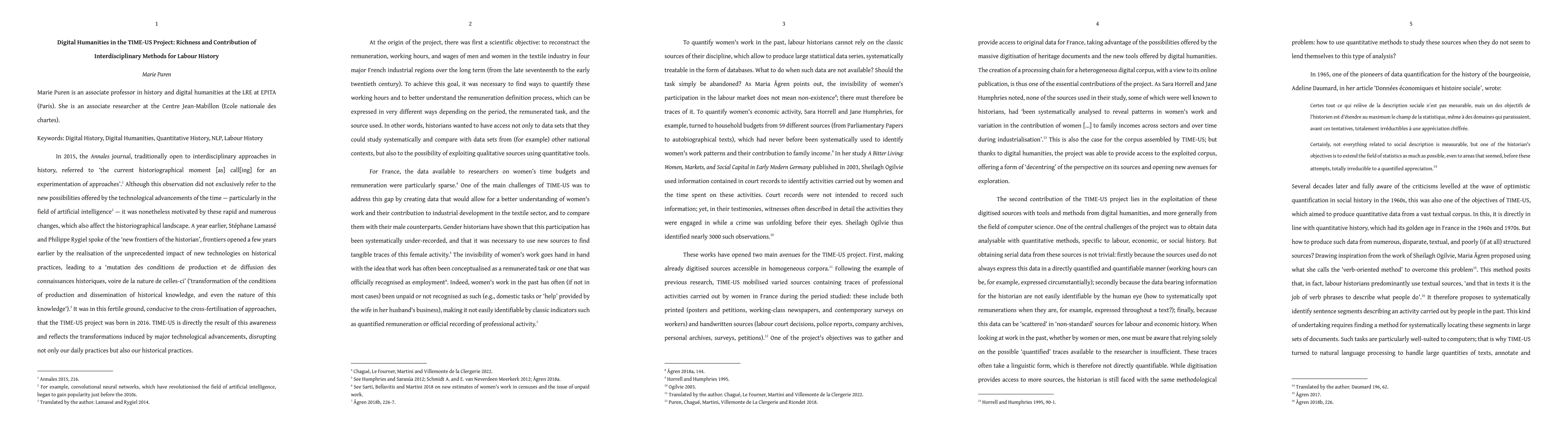 Thumbnail for Digital Humanities in the TIME-US Project: Richness and Contribution of
  Interdisciplinary Methods for Labour History