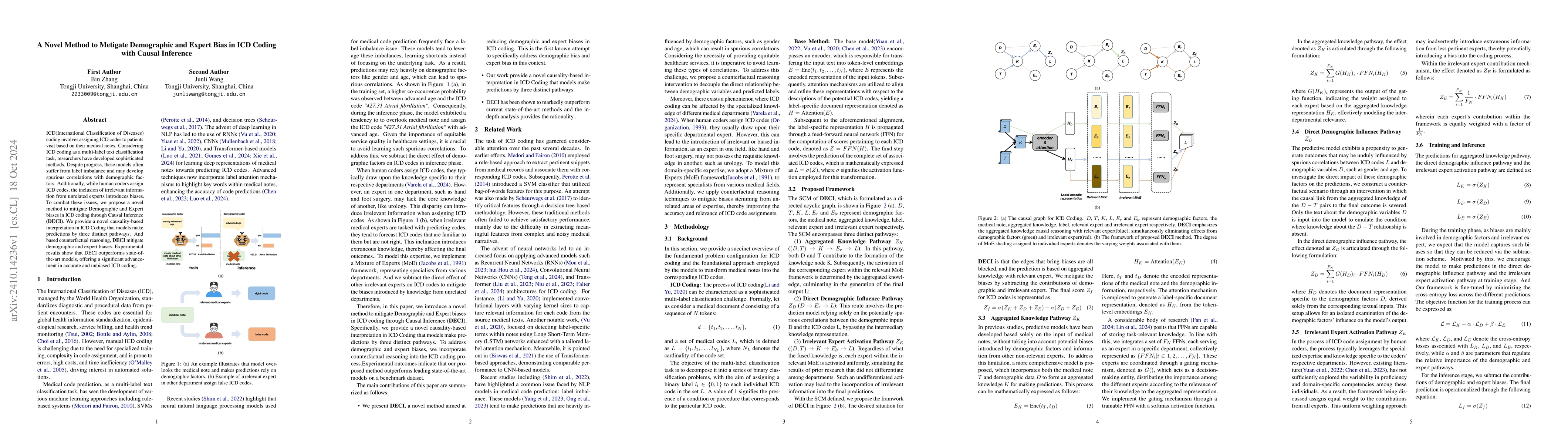 Thumbnail for A Novel Method to Metigate Demographic and Expert Bias in ICD Coding
  with Causal Inference