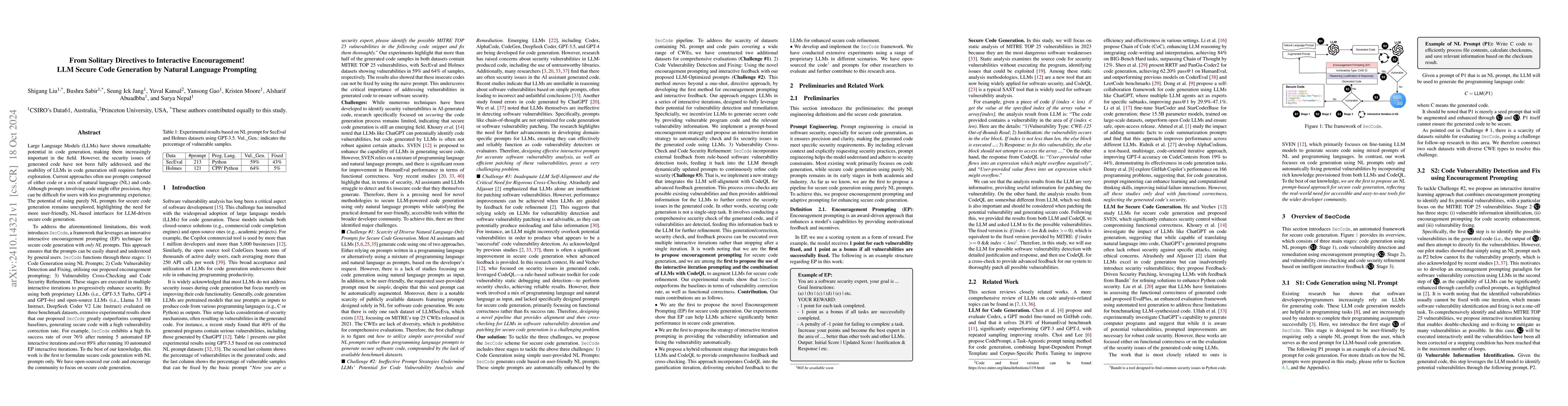 Thumbnail for From Solitary Directives to Interactive Encouragement! LLM Secure Code
  Generation by Natural Language Prompting
