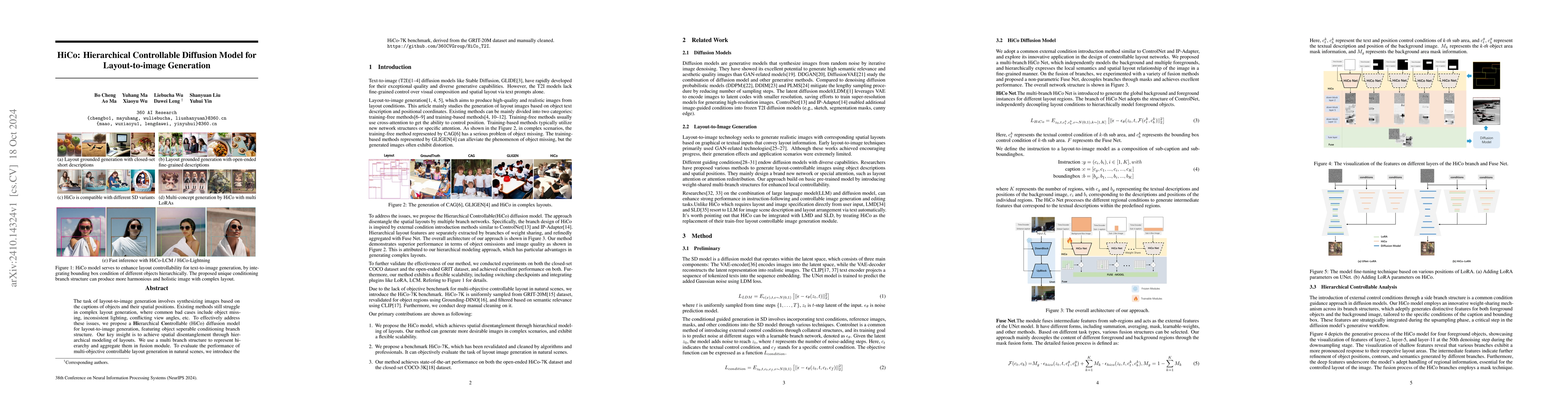 Thumbnail for HiCo: Hierarchical Controllable Diffusion Model for Layout-to-image
  Generation
