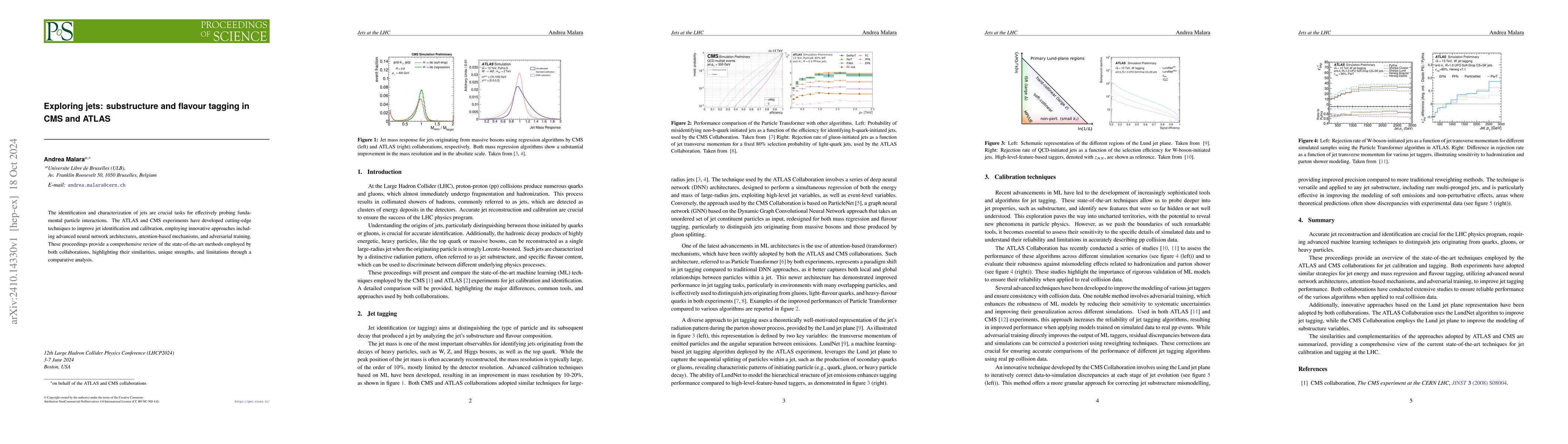 Thumbnail for Exploring jets: substructure and flavour tagging in CMS and ATLAS