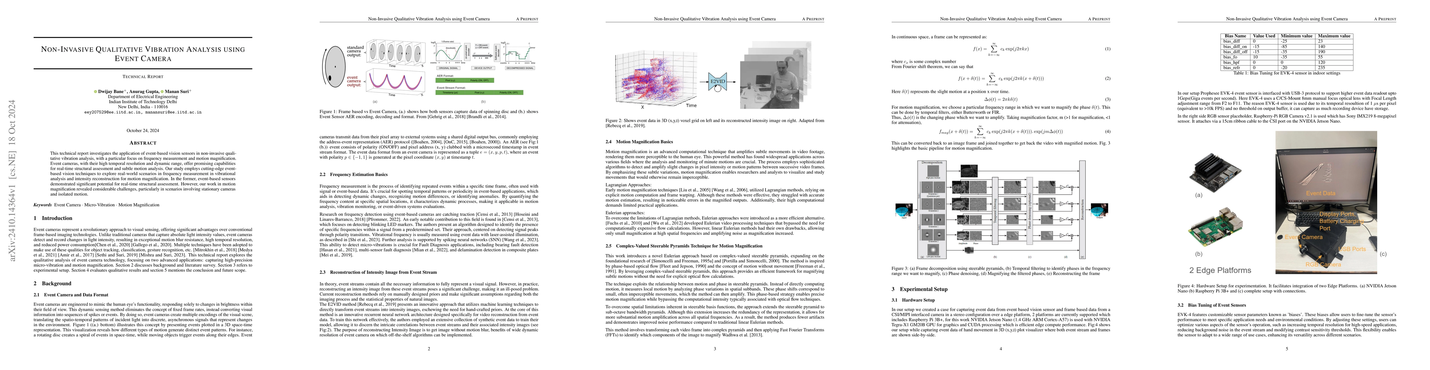 Thumbnail for Non-Invasive Qualitative Vibration Analysis using Event Camera