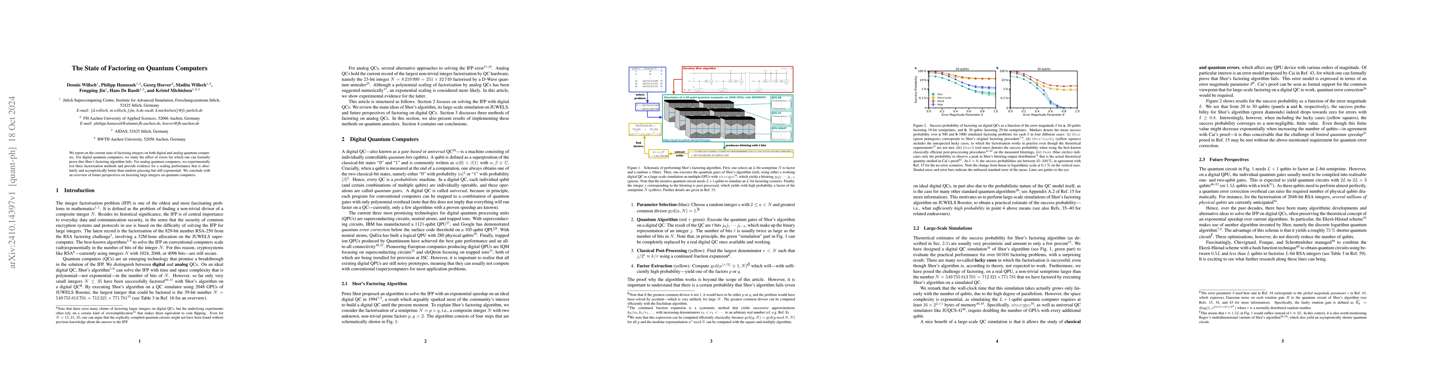 Thumbnail for The State of Factoring on Quantum Computers